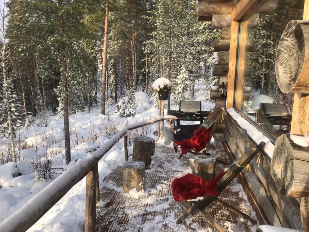 Cozy Log Cabin By Invisible Forest Lodge Rovaniemi Eksteriør bilde